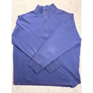 Robert Graham Men's XL Blue Quarter Zip Pullover